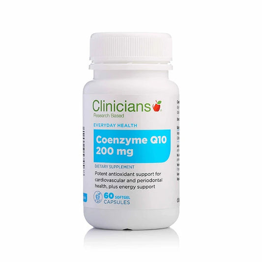 クリニシャンズ CoQ10 200mg (60カプセル) - 細胞エネルギーをサポート
