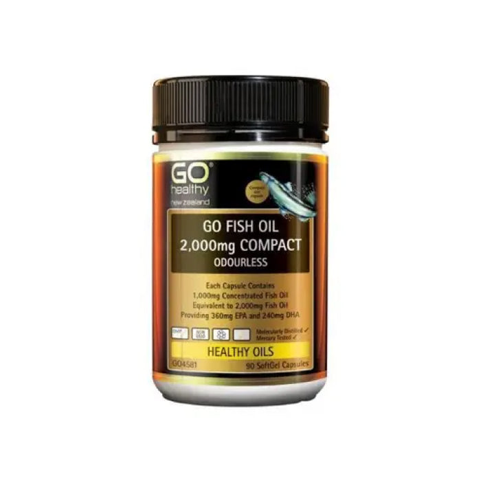 GO Healthy FISH OIL 2000MG COMPACT 90 Capsules