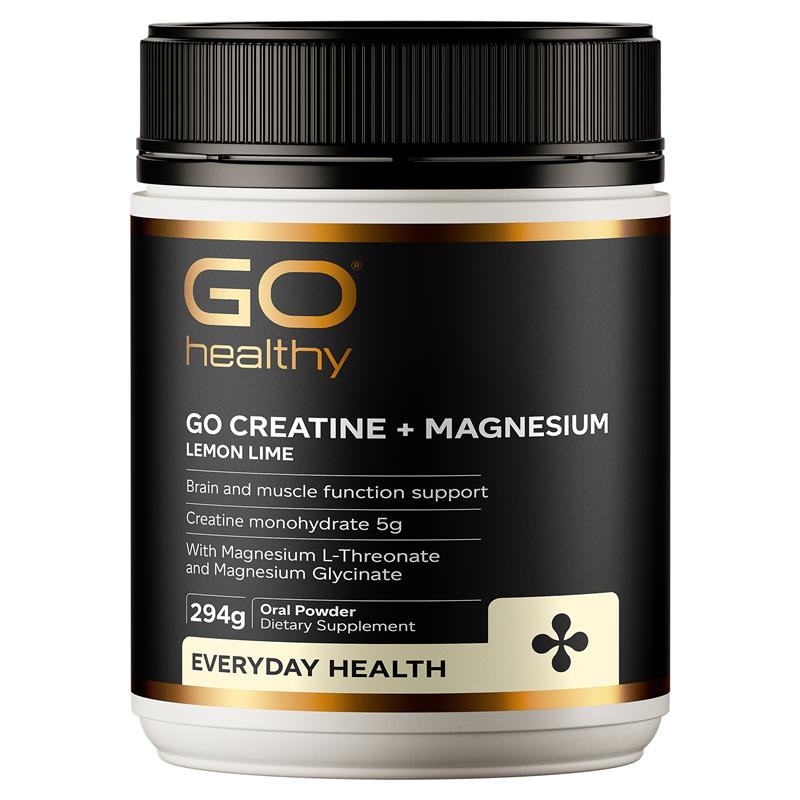 GO Healthy Creatine + Magnesium Lemon Lime 294g