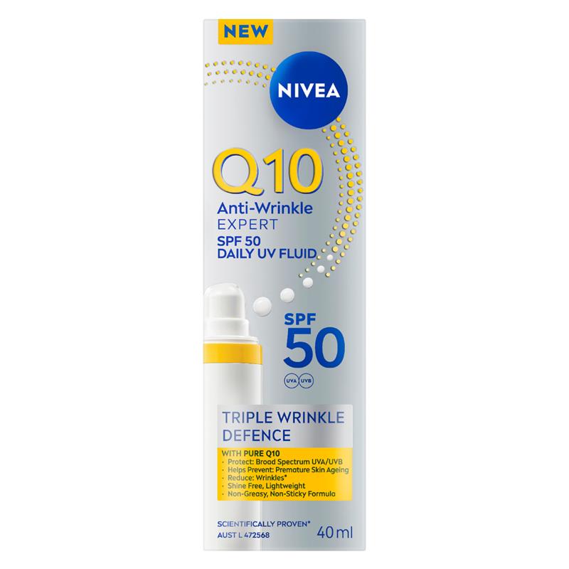 ニベア Q10 UV デイフルイド SPF50+ 40ml