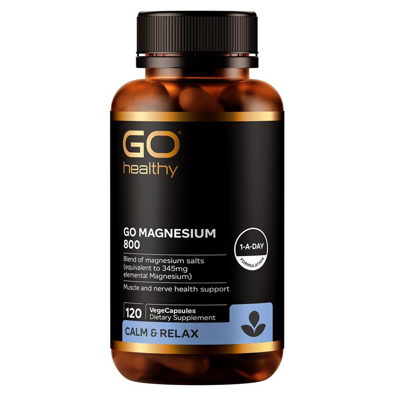 GO Healthy Magnesium 800 120 VegeCapsules