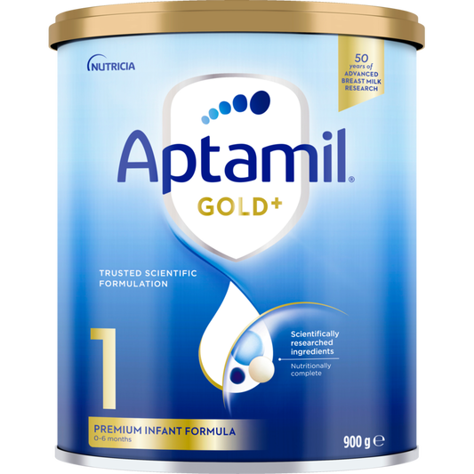 アプタミル ゴールドプラス 1 プレミアム乳児用粉ミルク 生後0〜6ヶ月用 900g