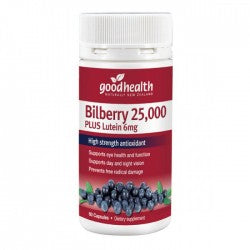 ビルベリー 25,000mg + ルテイン 6mg (60粒)