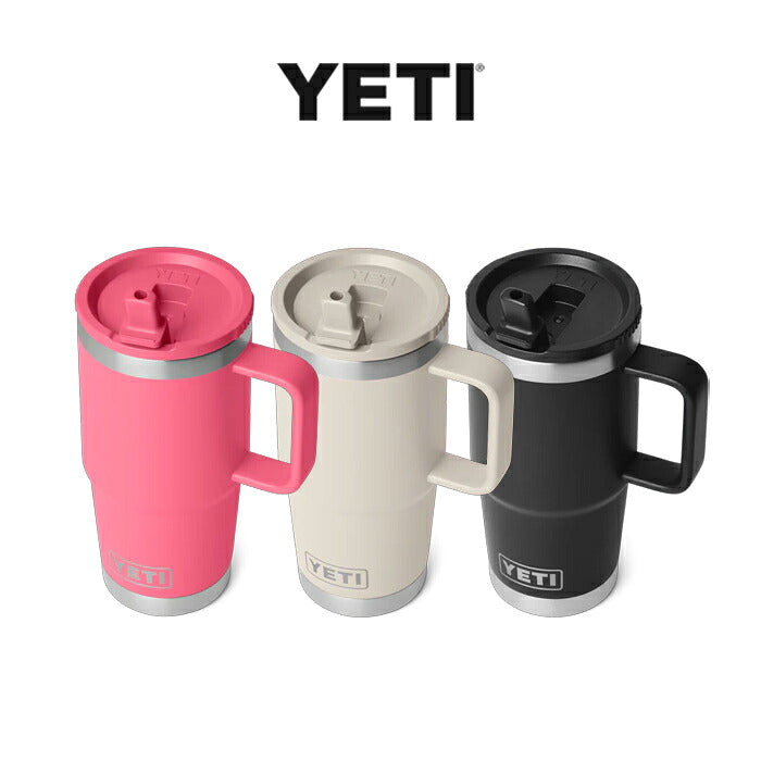 YETI ランブラー トラベル スト ローマグ 20oz 保冷 保温 水筒 591ml -トロピカルピンク