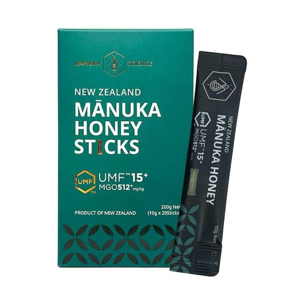 Manuka Science Manuka Honey Sticks UMF 15+ 20 Sticks