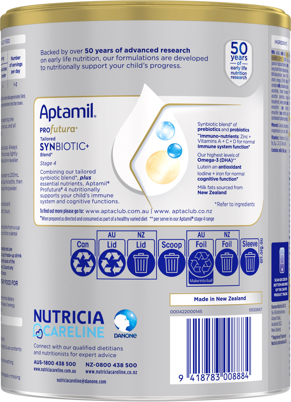 Aptamil Profutura 4 Premium Toddler Milk Drink From 2+ Years 900g