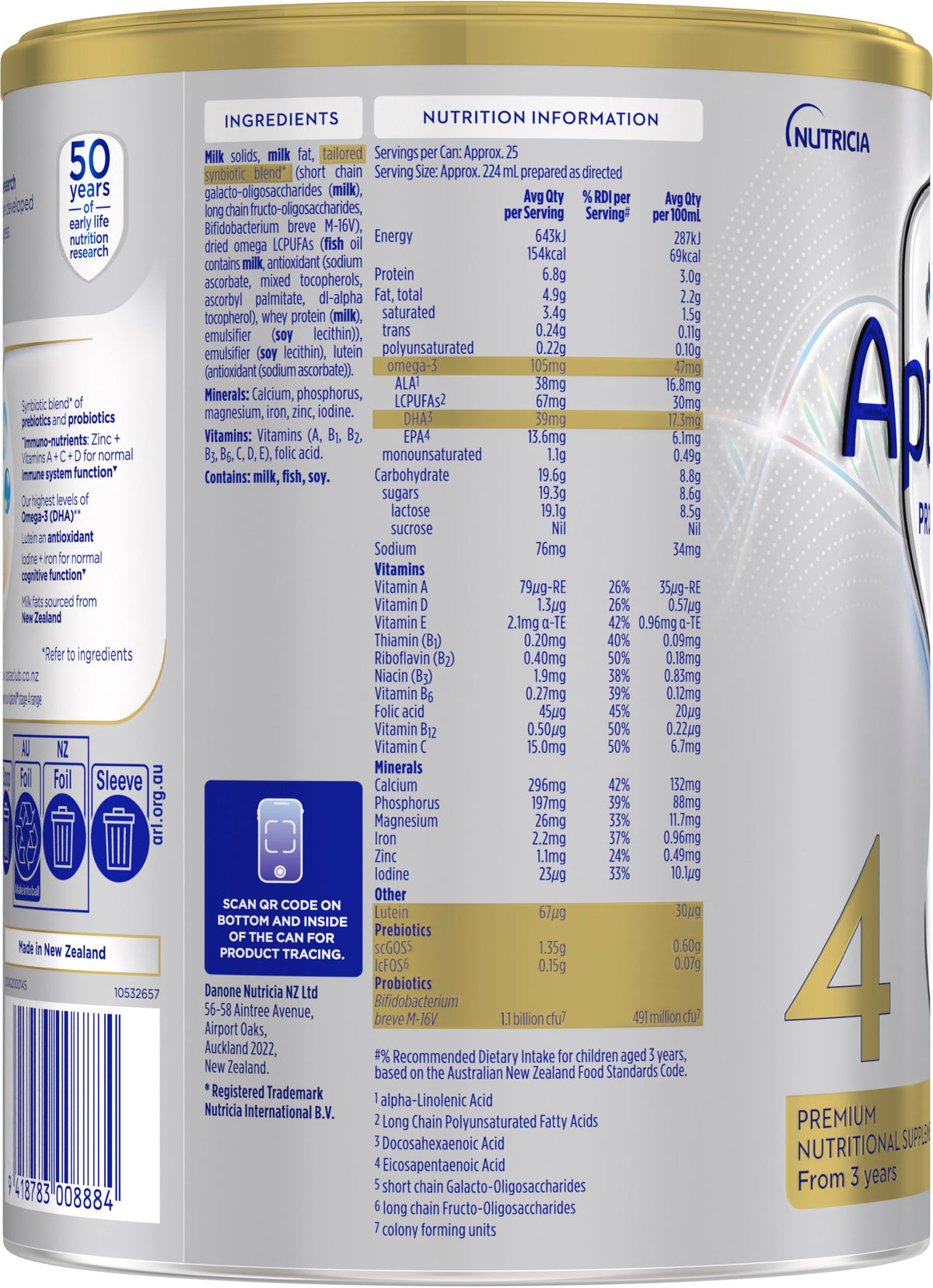Aptamil Profutura 4 Premium Toddler Milk Drink From 2+ Years 900g