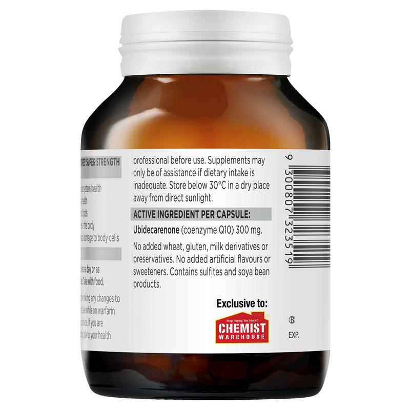 スーパーコエンザイムQ10 300mg (60カプセル) - 日々の活力サポート