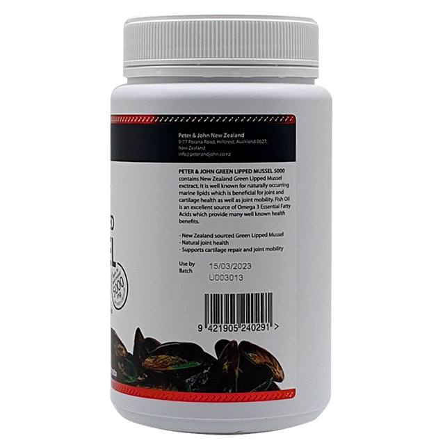 Green Lipped Mussel Extract 5000mg (500 Capsules) - Mobility Support