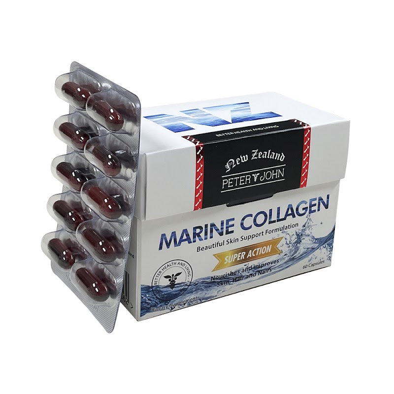 Marine Collagen Peptides (60 Capsules) - Daily Wellness Support