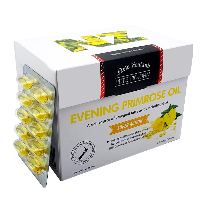 Evening Primrose Oil Softgels (200 Capsules) - Daily Wellness Support