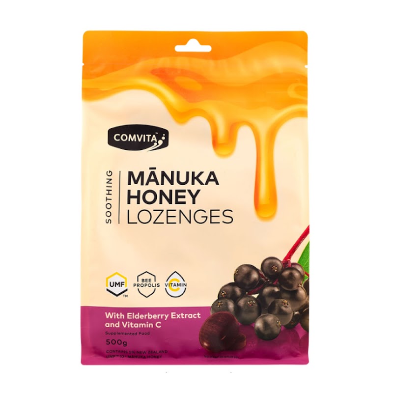 Comvita Manuka Honey Lozenges with Elderberry (500g)