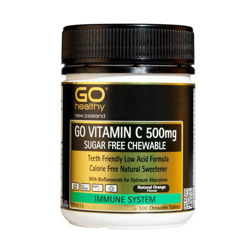 GO Healthy VITAMIN C 500MG CHEWABLE - SUGAR FREE 200TABS