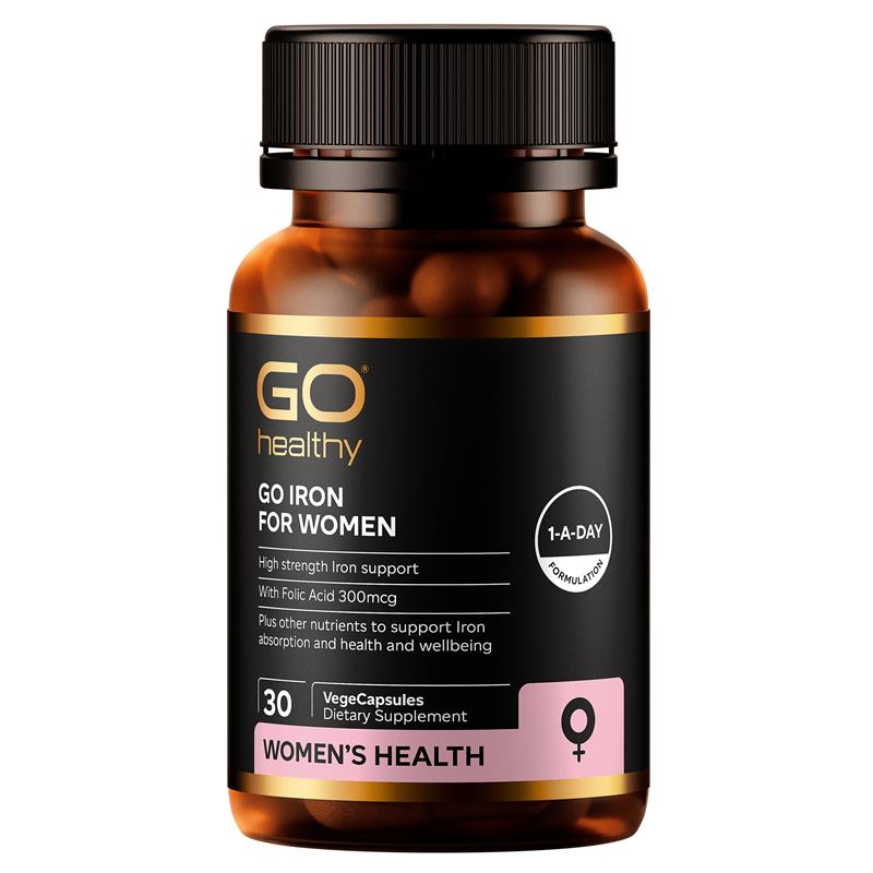 GO Healthy Iron For Women 30 VegeCapsules