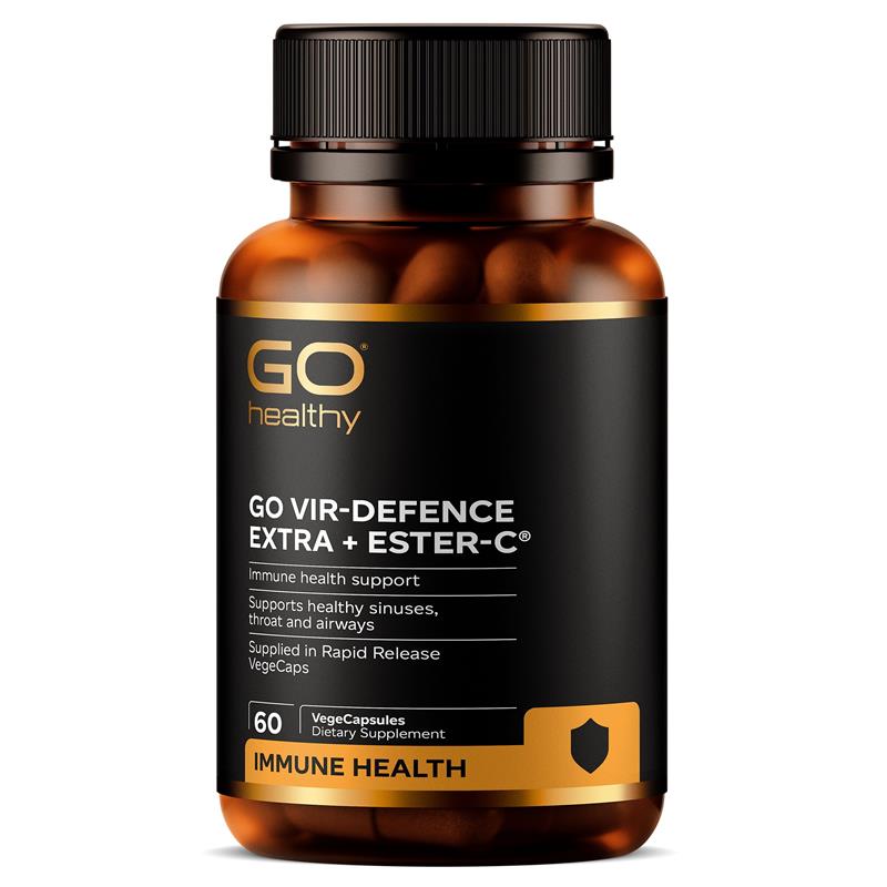GO Healthy Vir-Defence Extra + Ester-C 60 VegeCapsules