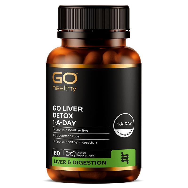 GO Healthy Liver Detox 1-A-Day 60 VegeCapsules