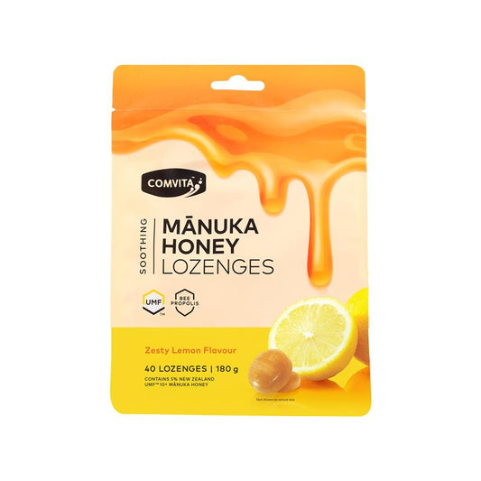 Manuka Honey Lozenges with Propolis & Lemon 40 Lozenges