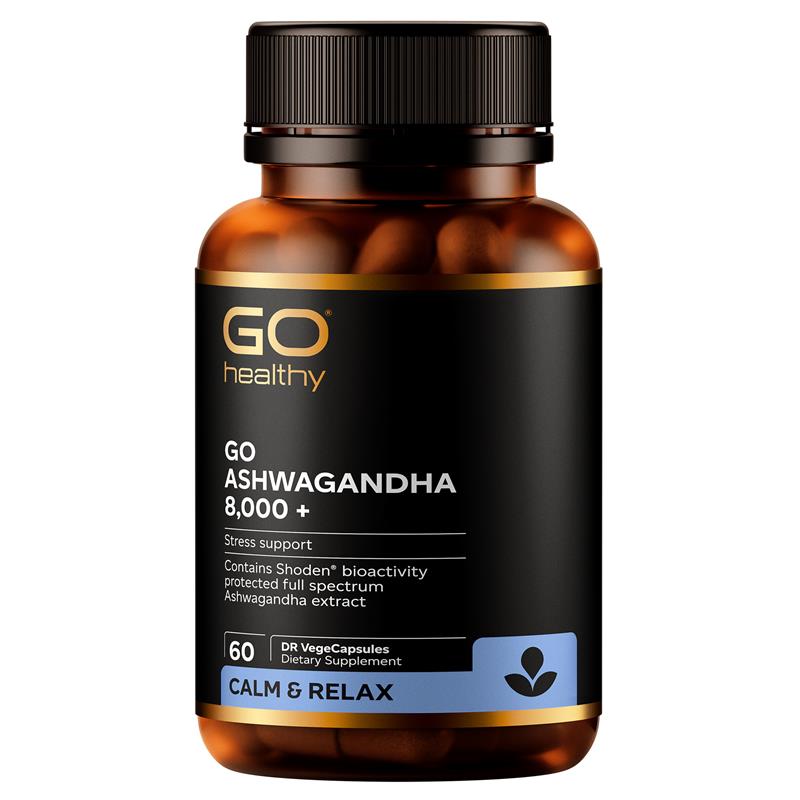 GO Healthy Ashwagandha 8,000+ 60 VegeCapsules