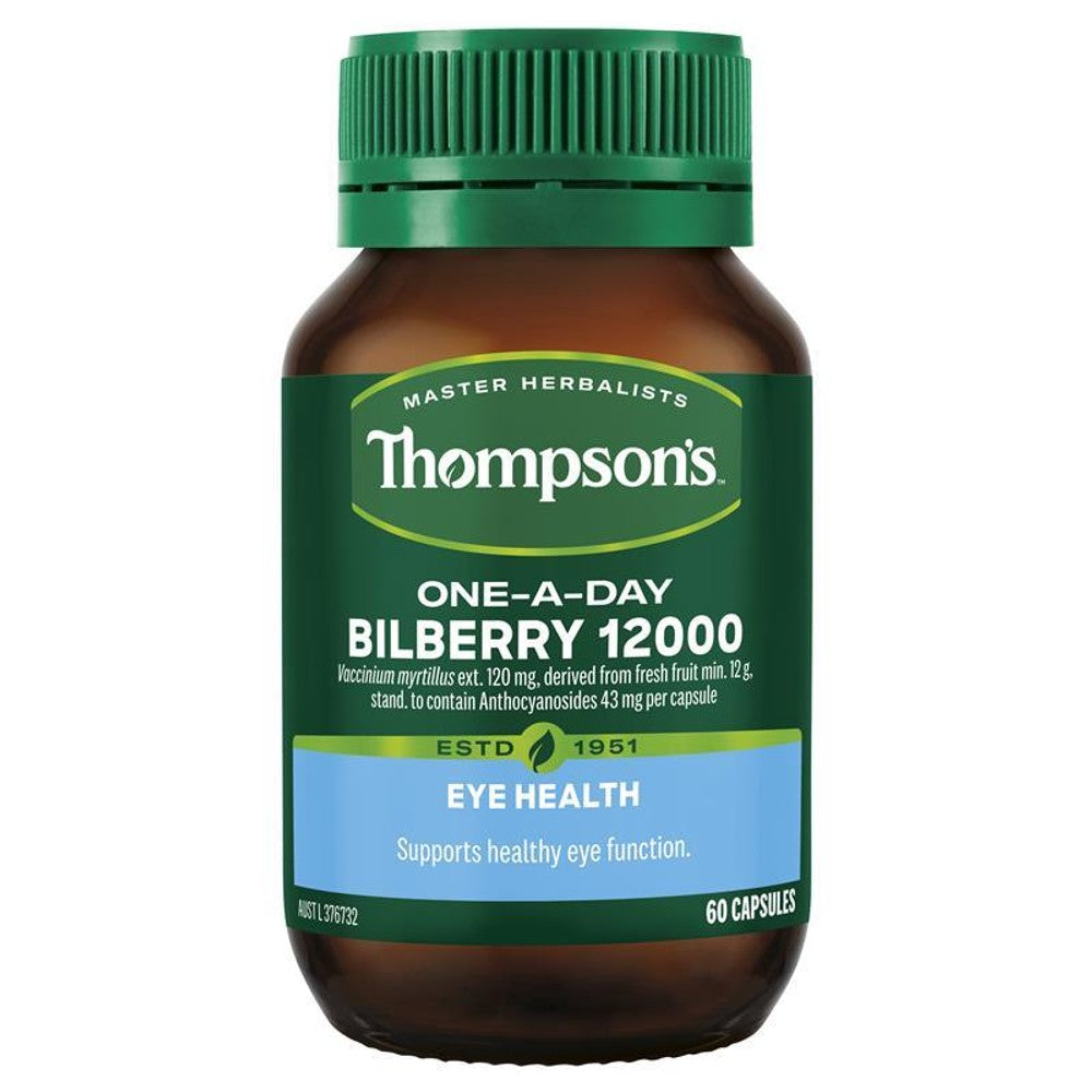 Bilberry 12000 60 Capsules - Daily Vision Support