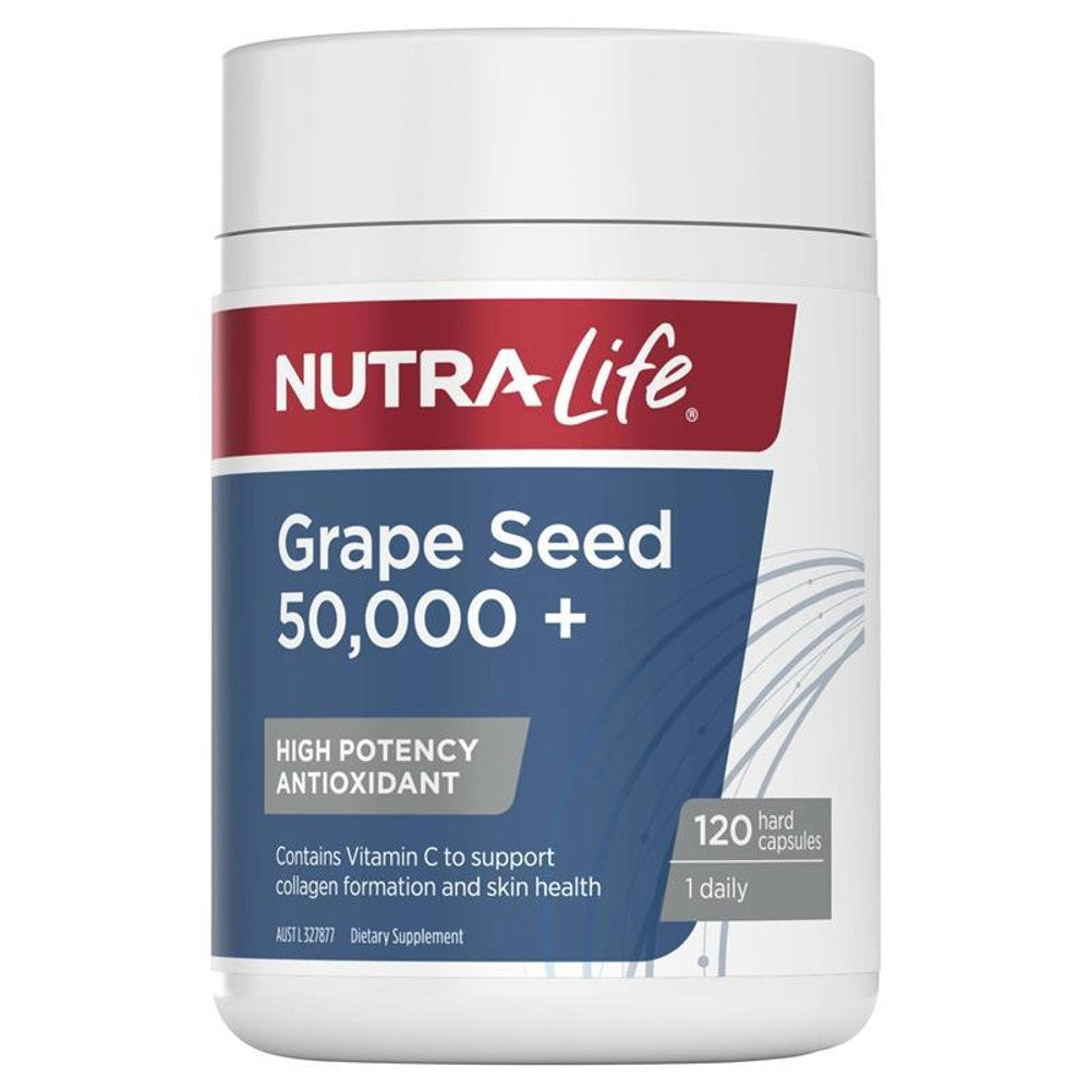 Grape Seed 50,000+ (120 Capsules) - Antioxidant Powerhouse