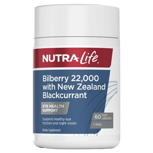 Bilberry 22,000 with NZ Blackcurrant - 60 Capsules