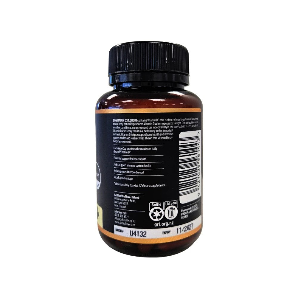 Vitamin D3 1,000IU 90 VegeCapsules