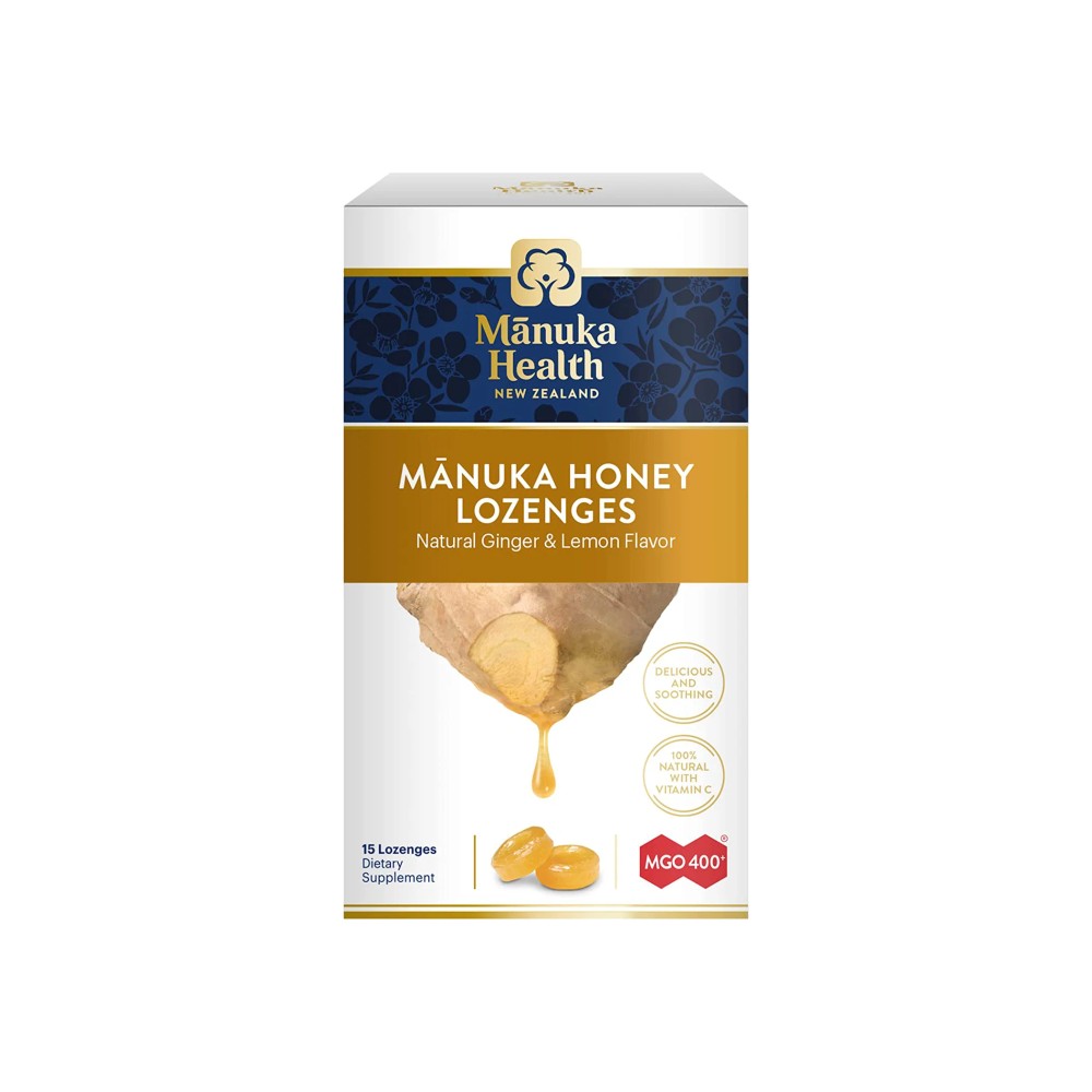 Manuka Honey Drops - Ginger & Lemon 65g