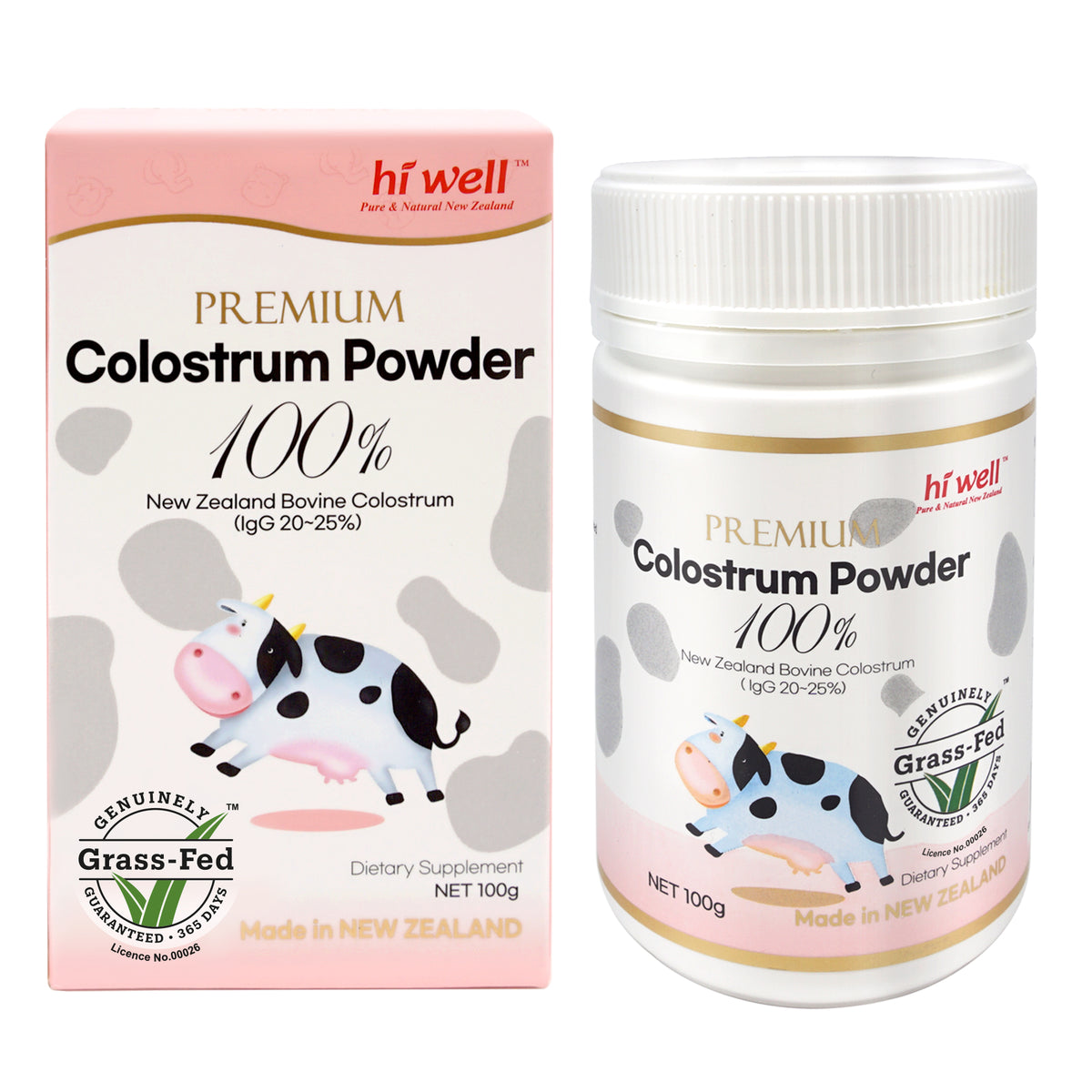 Hi Well Premium Colostrum Powder 100% 100g