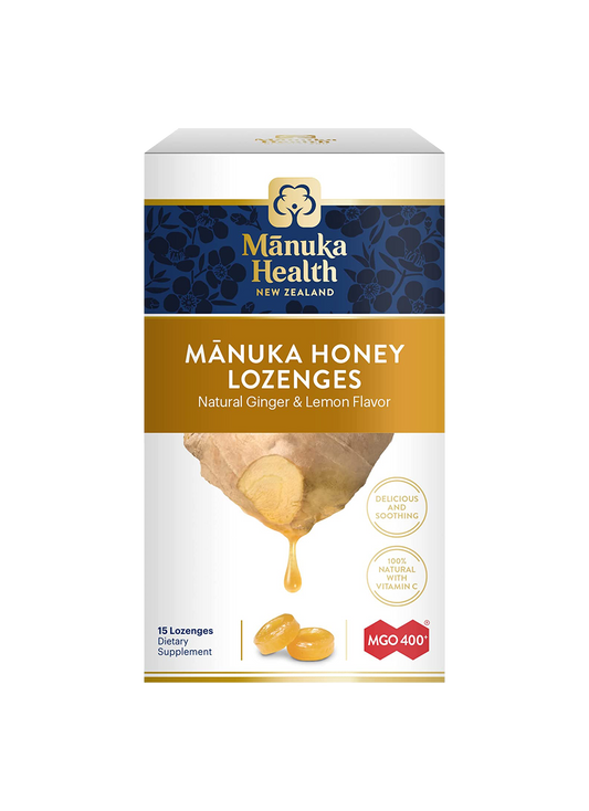 Manuka Health Manuka Honey Drops Ginger & Lemon 65g