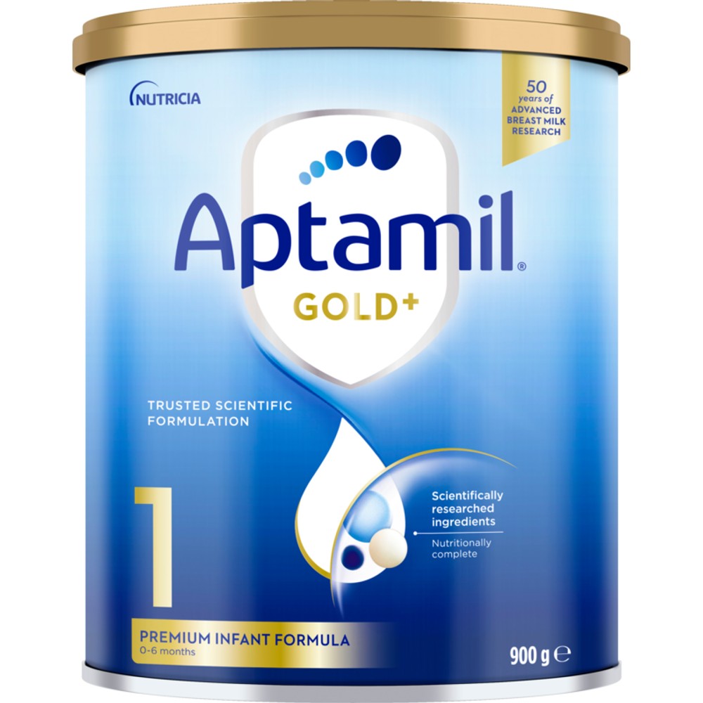 Aptamil Gold+ 1 Premium Infant Formula From 0 To 6 Months 900g