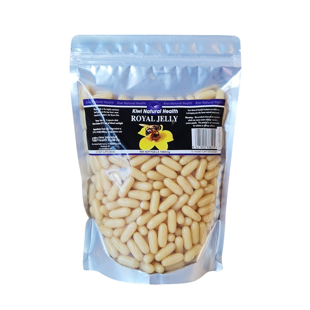 Royal Jelly 1000mg (500 Capsules) - Daily Wellness Support
