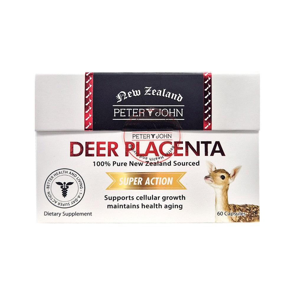 Deer Placenta Extract Capsules (60 Count) - Daily Vitality Support