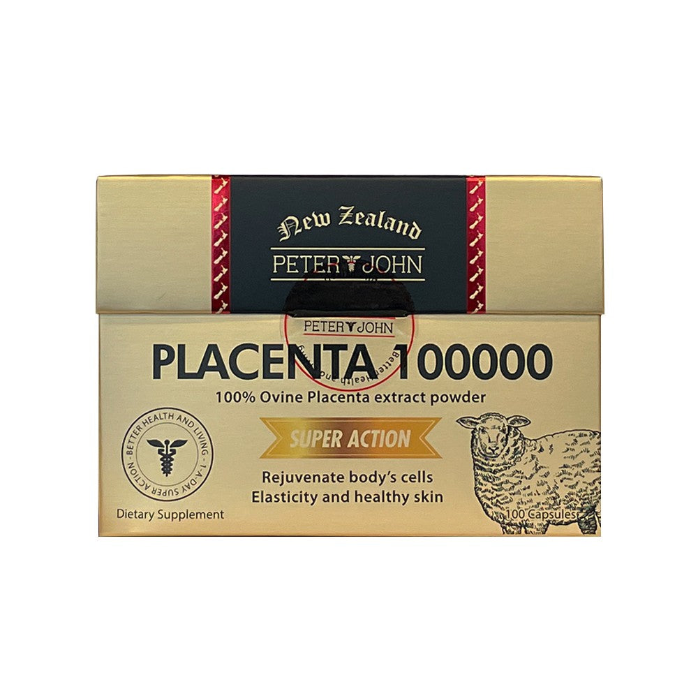 Placenta 100000 - Daily Vitality & Skin Radiance Support (100 Capsules)
