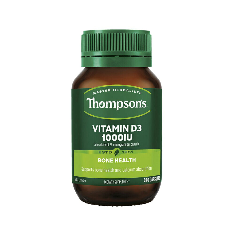 Vitamin D3 1000IU 240 Capsules - Daily Wellness Support