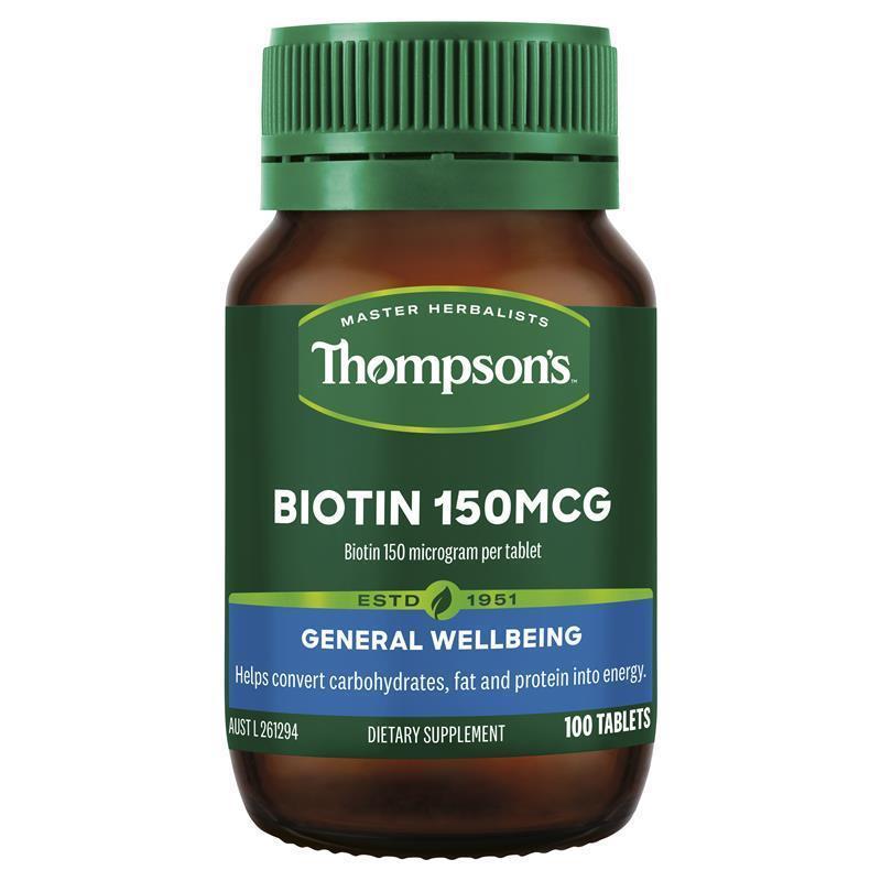 Biotin 150mcg (100 Tablets) - Daily Beauty Support