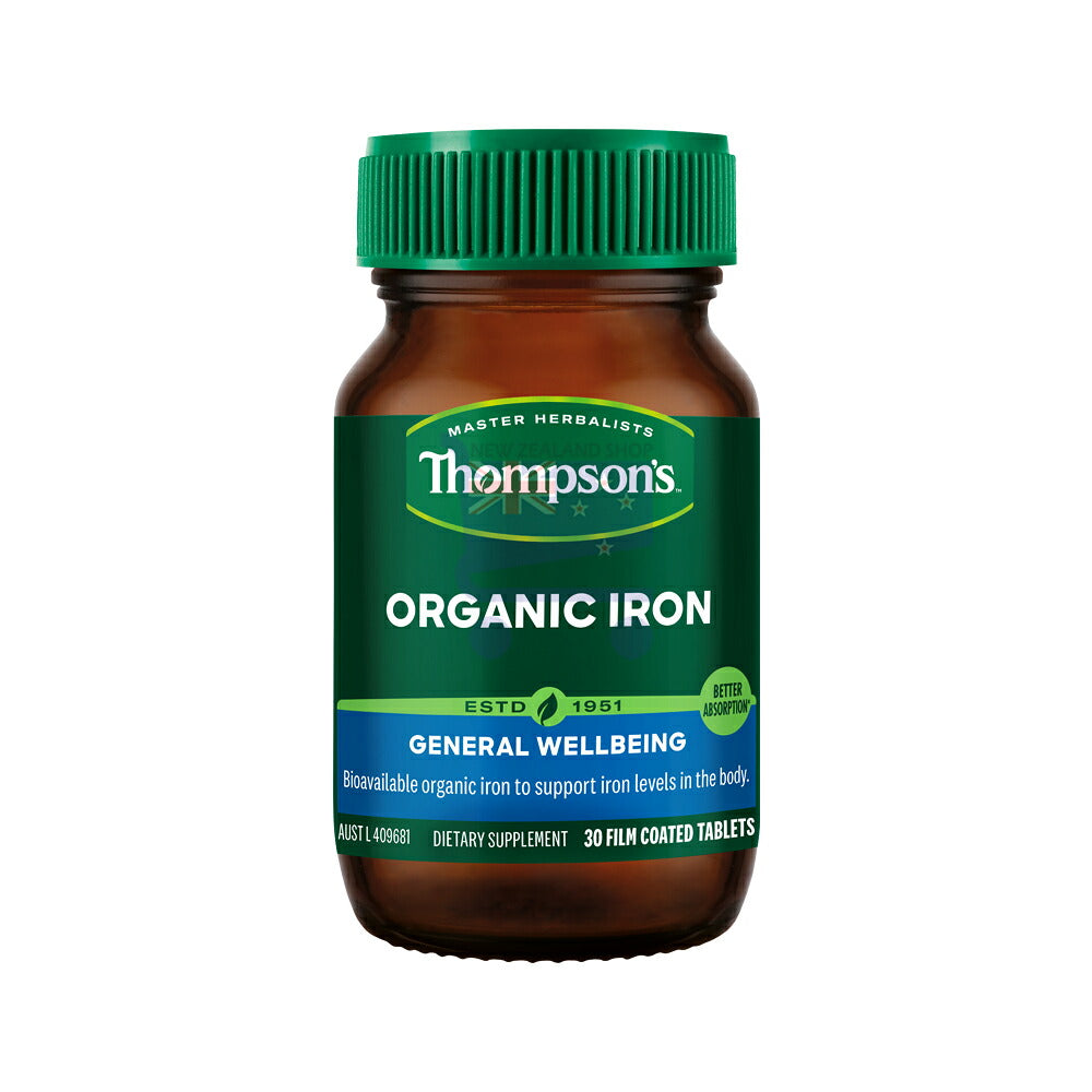 Organic Iron 24mg (30 Tablets) - Daily Vitality Support