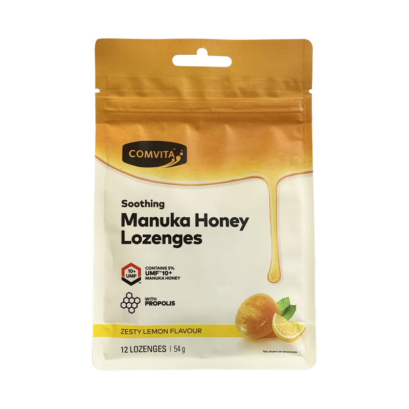 Comvita Manuka Honey Lozenges Lemon (12 Lozenges)